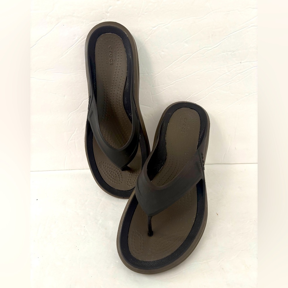 CROCS Comfort Sandals Brown Size 7